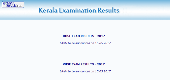 kerala vhse dhse results