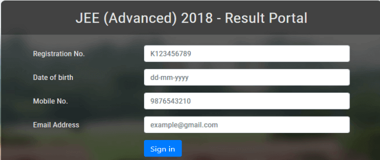 JEE Advanced 2018 results