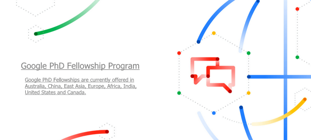 Google PhD Fellowships
