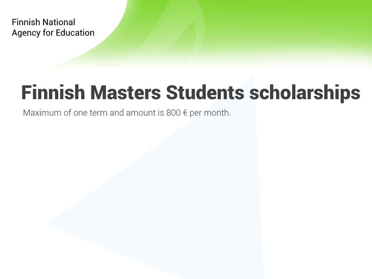 Finnish Masters Students scholarships