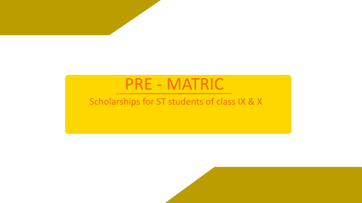 pre matric scheduled tribe scholarships 2019 20