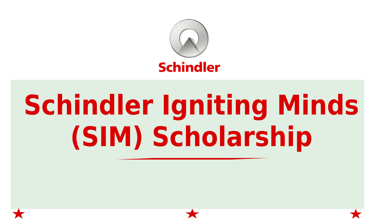 Schindler Igniting Minds (SIM) Scholarship