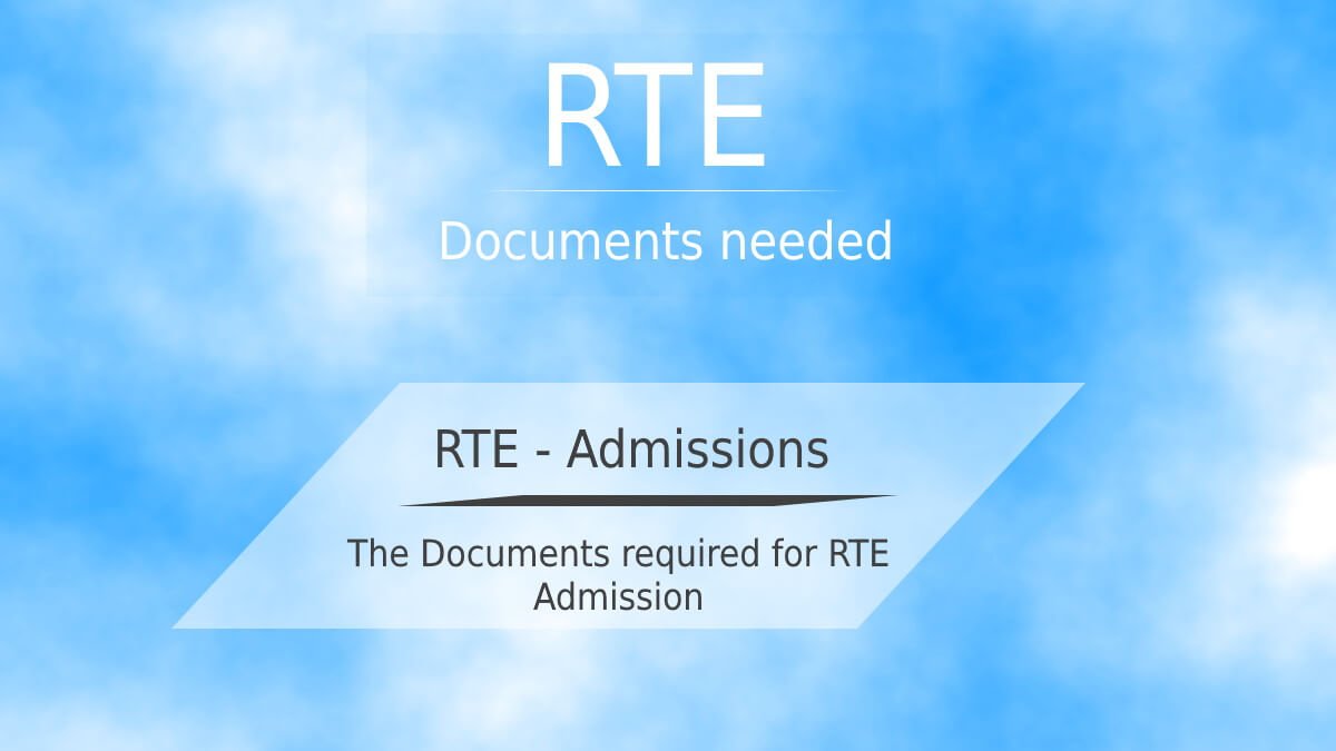 RTE Karnataka 2021-22