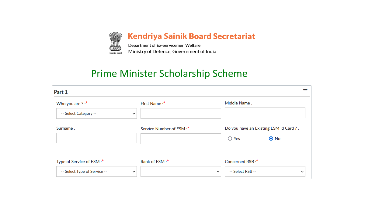 Prime Minister Scholarship Scheme