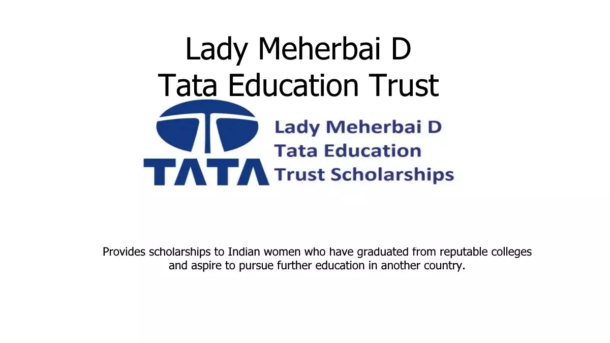 tata lady meherbai d tata education trust scholarships